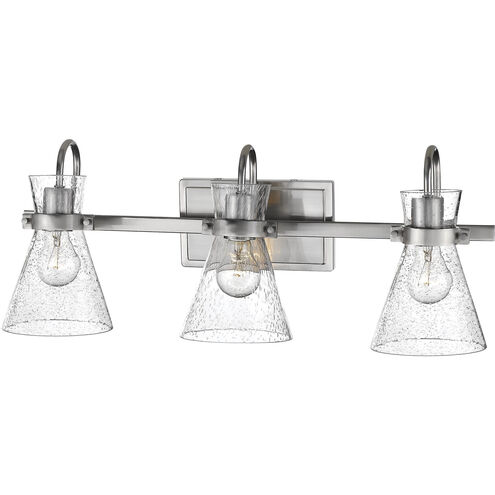 Layton 3 Light 24 inch Brushed Nickel Vanity Light Wall Light